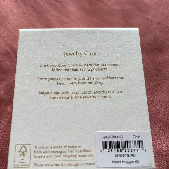 Jenny Bird Heart Huggie Kit NWT - Picture 3 of 3